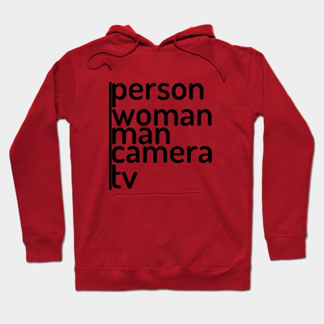 person woman man camera tv Hoodie by IRIS